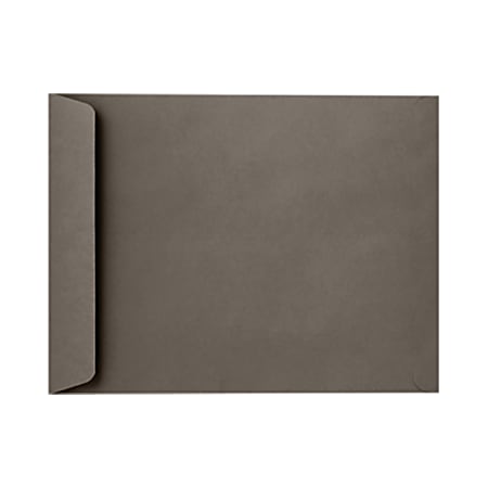 LUX Open-End 10" x 13" Envelopes, Peel & Press Closure, Smoke Gray, Pack Of 50