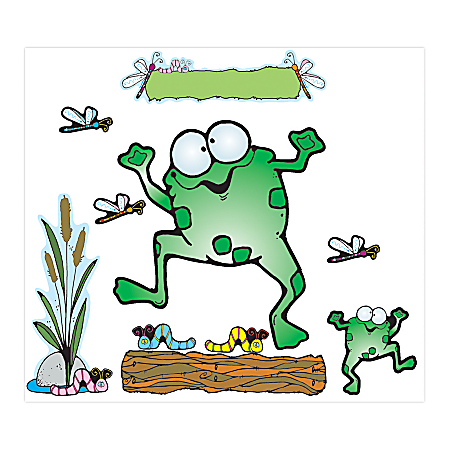 Carson-Dellosa D.J. Inkers Bulletin Board Set — Froggie & Friends