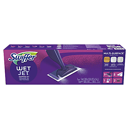 Swiffer WetJet Starter Kit PurpleSilver - Office Depot