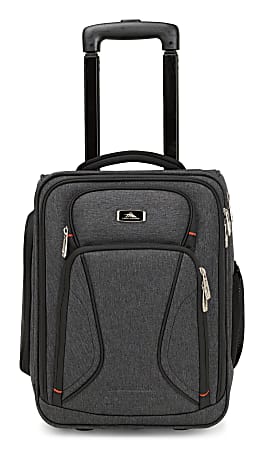 High Sierra® Endeavor Wheeled Carry-On Bag With 15" Laptop Pocket, Heather Grey
