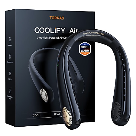 Torras COOLiFY Air 3 Speed Portable Neck Fan 2 12 H x 6 78 W x 10