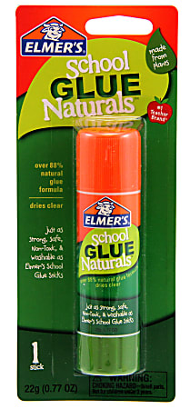 Elmer's® School Glue Naturals Glue Stick, 0.77 Oz, Clear