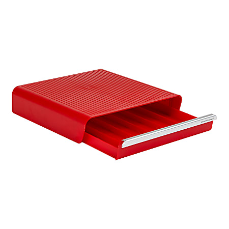Mind Reader Hero Coffee Capsule Drawer, 36-Pod Capacity, Red