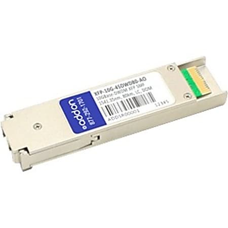 AddOn Alcatel-Lucent Compatible TAA Compliant 10GBase-DWDM 100GHz XFP Transceiver (SMF, 1541.35nm, 80km, LC, DOM)