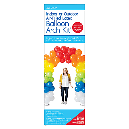 Amscan Balloon Arch Kit, 99" x 89", Multicolor