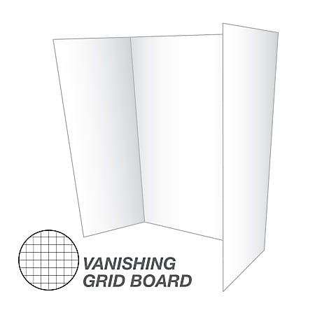 Ghostline Foam Presentation Board, White, 1/2 Faint Grid 28 X 22, Pack  Of 3 : Target
