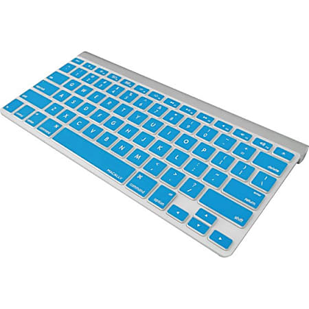 Macally Protective Cover in Blue for Macbook Pro, Macbook Air and Most Mac Keyboards - Blue - Silicone