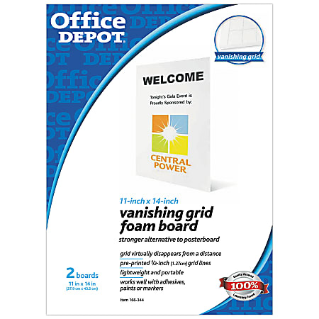 Office Depot Brand Vanishing Grid Foam Board 11
