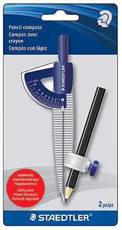  STAEDTLER Geometry Compass, 556 00, Metal : Office