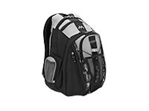 Brenthaven Expandable Trek - Notebook carrying backpack - 15.4" - black, titanium