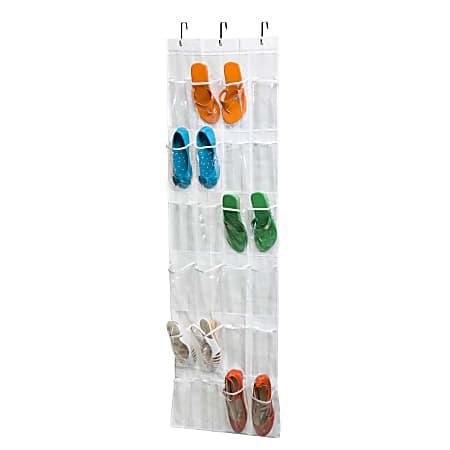 Honey Can Do 24 Pocket Over the Door Shoe Organizer 64 18 H x 18