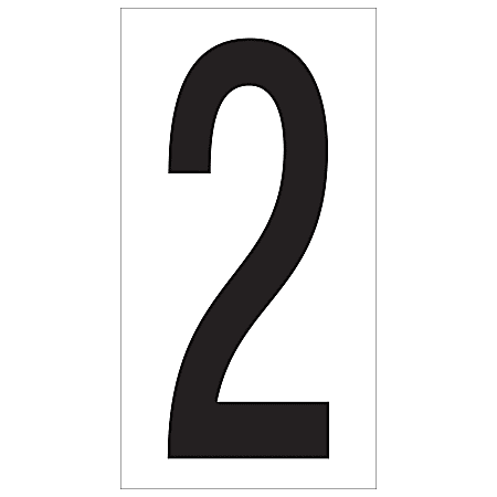 Office Depot® Brand Vinyl Warehouse Labels, DL9302, Number 2, 3 1/2