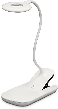 UltraBrite Flex Rechargeable/Portable LED Task Lamp With Wireless Charging Base, White
