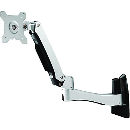 Amer AMR1AWL - Bracket - adjustable arm - for monitor - plastic, steel, aluminum alloy - wall-mountable
