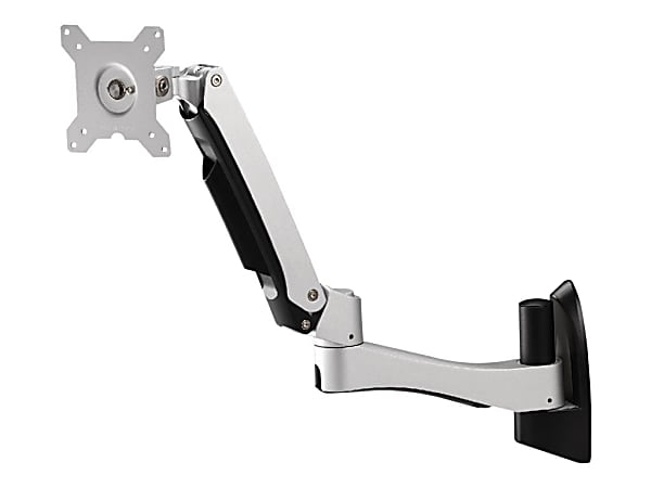 Amer AMR1AWL - Bracket - adjustable arm - for monitor - plastic, steel, aluminum alloy - wall-mountable
