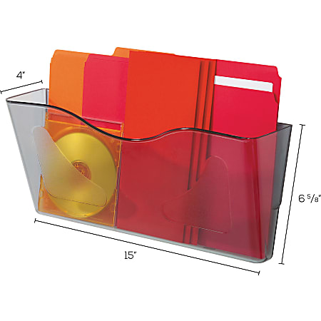 Euro-Style DocuPocket Landscape Wall File, Larger Files/Tabloid Size, 15