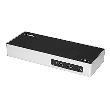StarTech.com Dual Monitor USB 3.0 Docking Station - Mac & Windows - HDMI & DVI + DVI to VGA Adapter - Port Replicator with 6x USB 3.0 Ports - Expand your laptop connectivity by adding two displays with HDMI and DVI or HDMI and VGA plus six USB ports
