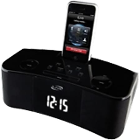 iLive ICP310B Desktop Clock Radio - Apple Dock Interface