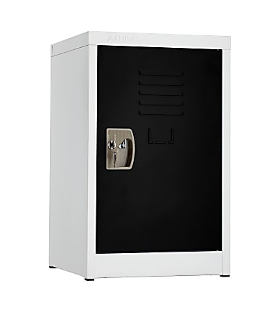 Alpine AdirOffice 1-Tier Steel Locker, 24"H x 15"W x 15"D, Black