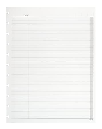 TUL® Discbound Notebook Refill Pages, Letter Size, To Do List Format, 50 Sheets, White