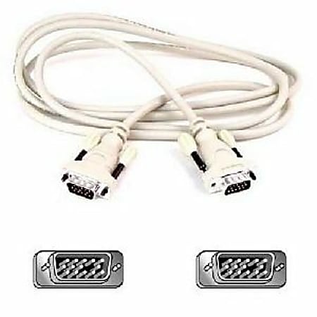 Belkin Pro Series VGA Monitor Replacement Cable - HD-15 Male - HD-15 Male - 6ft