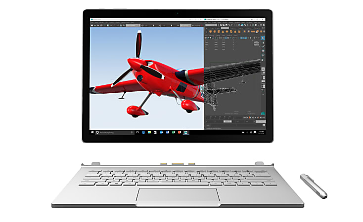 Microsoft® Surface Book Laptop, 13.5" Touch Screen, 6th Gen Intel® Core™ i7, 16GB Memory, 512GB Solid State Drive, Windows® 10 Pro
