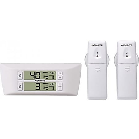 Wireless Digital Refrigerator Freezer Thermometer Temp Alarm Dual