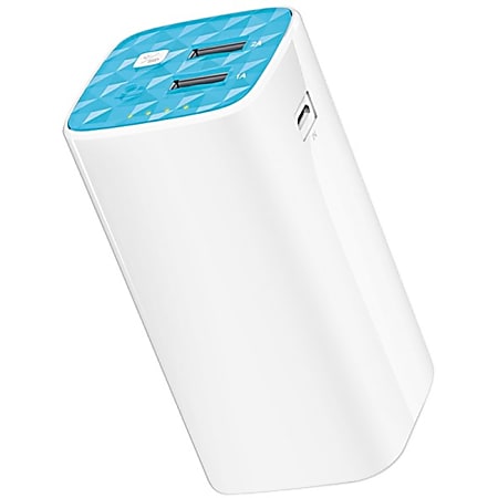 TP-LINK Power Bank With Built-In Flashlight, White, TL-PB10400