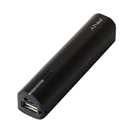 PNY PowerPack External Battery For USB And Micro USB Devices, Black, T2600