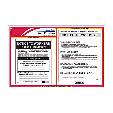 ComplyRight™ Canadian Federal and Province Labor Law 1-Year Poster Service, English, Saskatchewan