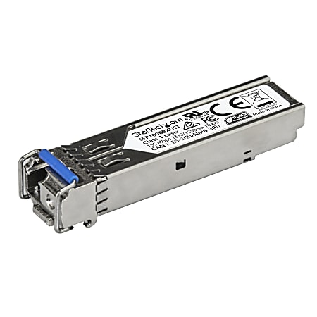 StarTech.com 100BASE-BX MSA Compliant Upstream SFP Module - LC Connector - Fiber SFP Transceiver - Lifetime Warranty - SFP100BBXUST