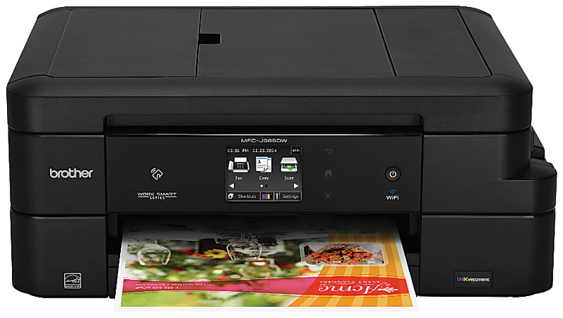 Brother® WorkSmart MFC-J985DW Wireless Color Inkjet All-In-One Printer With INKvestment Cartridges