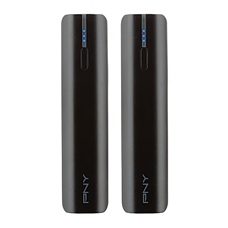 PNY PowerPack External Battery For USB And Micro USB Devices, Black, T2600
