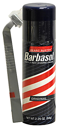 Barbasol Travel-Size Shaving Cream And Razor, 2.25 Oz