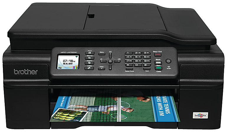 Brother® MFC-J470DW Wireless InkJet All-In-One Color Printer