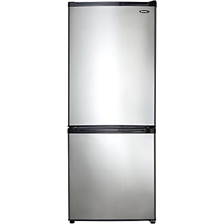 Danby Frost Free Refrigerator - 9.20 ft³ - No-frost - Reversible - 6.37 ft³ Net Refrigerator Capacity - 2.82 ft³ Net Freezer Capacity - 374 kWh per Year - Black, Stainless Steel - Smooth - LED Light