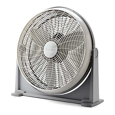 Lasko® 20" 3-Speed Air Circulator, 26.22"H x 7.7"W x 26.22"D, Gray