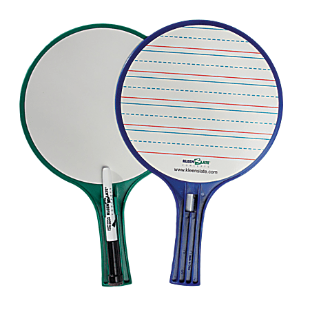 KleenSlate® Round Dry-Erase Whiteboards, 7" x 7", Assorted Colors, Set Of 2