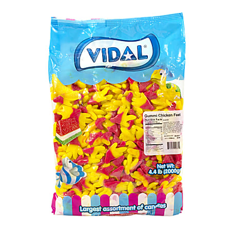 Vidal Gummy Chicken Feet, 4.4-Lb Bag
