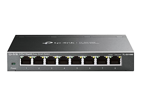 TP-Link® 8-Port Gigabit Ethernet Easy Smart Switch, TL-SG108E