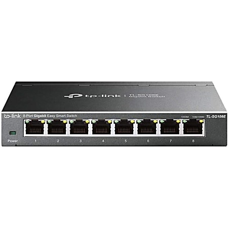 TP-Link® 8-Port Gigabit Ethernet Easy Smart Switch, TL-SG108E