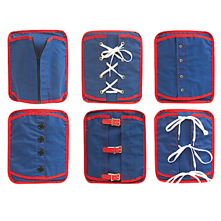 Children's Factory Manual Dexterity Boards, 9 1/2" x 11 1/2", Assorted Colors, Grades Pre-K - 2, Pack Of 6