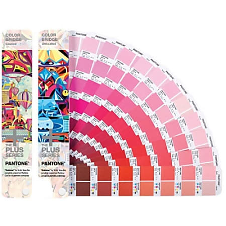 Pantone COLOR BRIDGE Coated Uncoated Set Reference Printed Book - Office  Depot