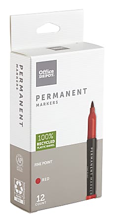 Permanent Marker - Red Fine Point