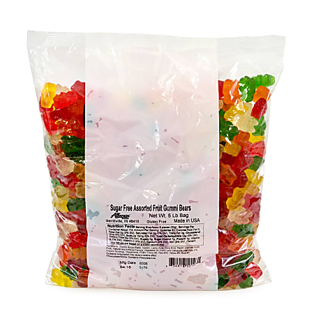 Albanese Confectionery Gummies, Sugar-Free Gummy Bears, 5-Lb Bag