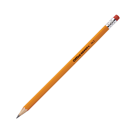 Office Depot® Brand Wood Pencils, HB Lead, Presharpened, Yellow, Pack Of 12