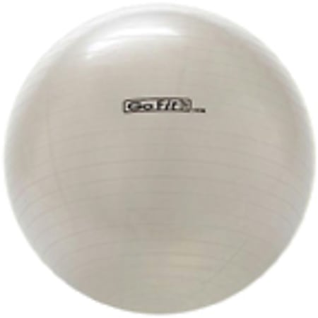 GoFit Exercise Ball With Pump, 65 cm, White