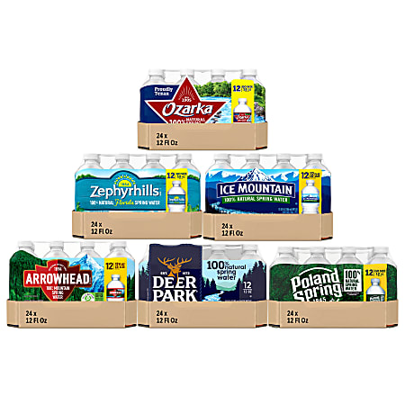 BlueTriton Brands Regional Spring Water, 12 Oz, Case Of 24 bottles