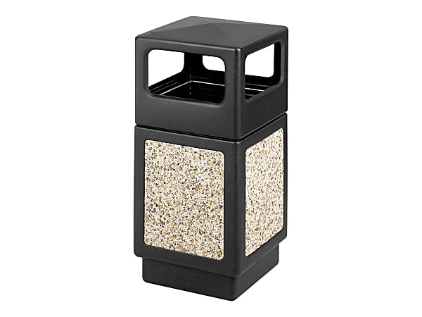 Safco® Canmeleon™ Aggregate Panel Outdoor Receptacle, Side-Opening, 38 Gallons, 39 1/4"H