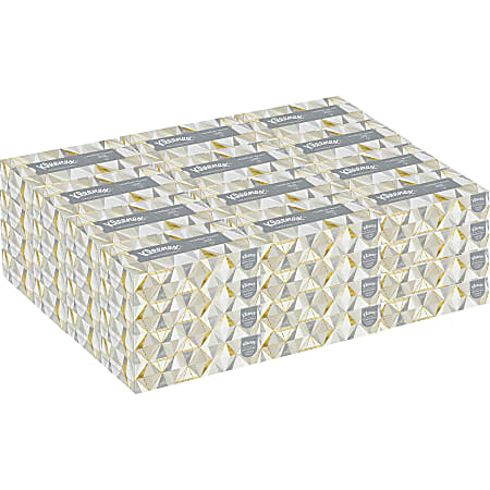Kleenex® FSC Certified 2-Ply Facial Tissues, 8 2/5" x 8 3/5", White, 125 Tissues Per Box, Case Of 48 Boxes